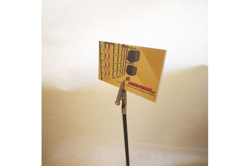 Porte étiquette vertical avec pince