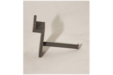 Black ABS hook for sports accessories and complements Black ABS hook for sports accessories and complements
