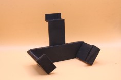 Soporte para palas de pádel con fijación a pared en ABS negro 2