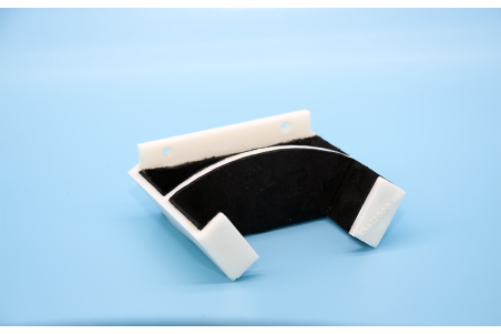Double ABS wall mount holder for padel rackets