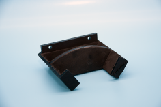 Dual ABS wall support for padel rackets in black finish 2