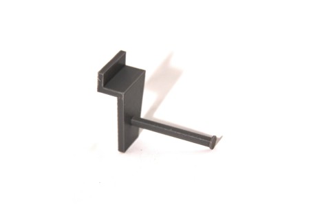 Black ABS hook for padel racket display