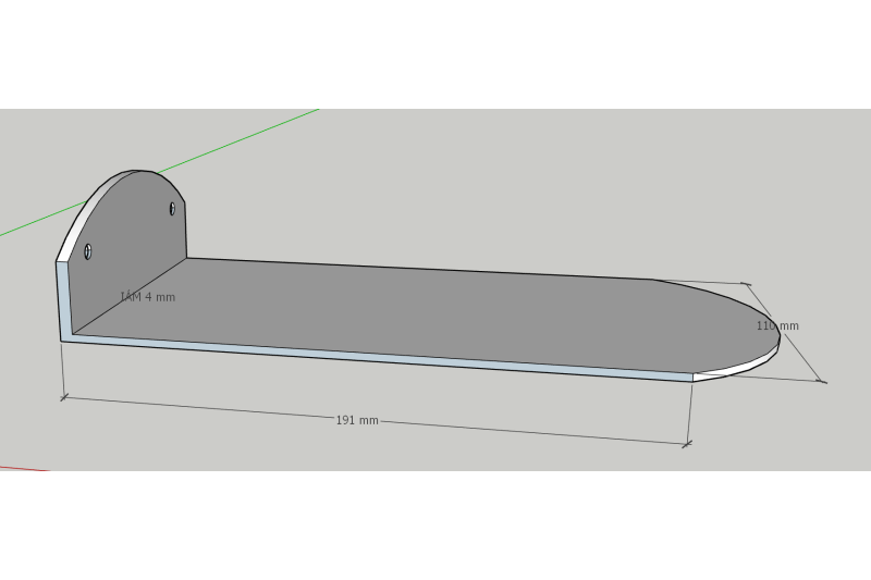 Close-up of matte black finish on front shoe holder