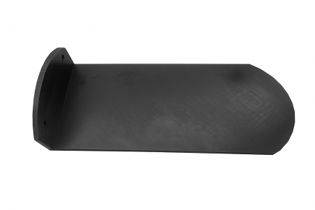 Side view of wall-mounted front padel shoe rack Side view of wall-mounted front padel shoe rack