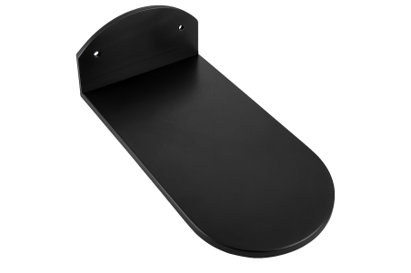 Wall-mounted padel shoe rack in black ABS Wall-mounted padel shoe rack in black ABS