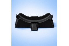 Horizontal padel racket display stand for counter