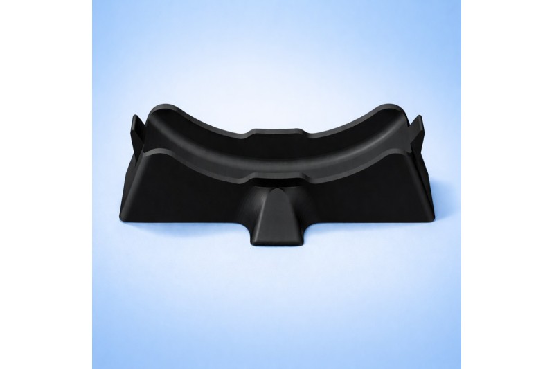 Horizontal padel racket display stand for counter