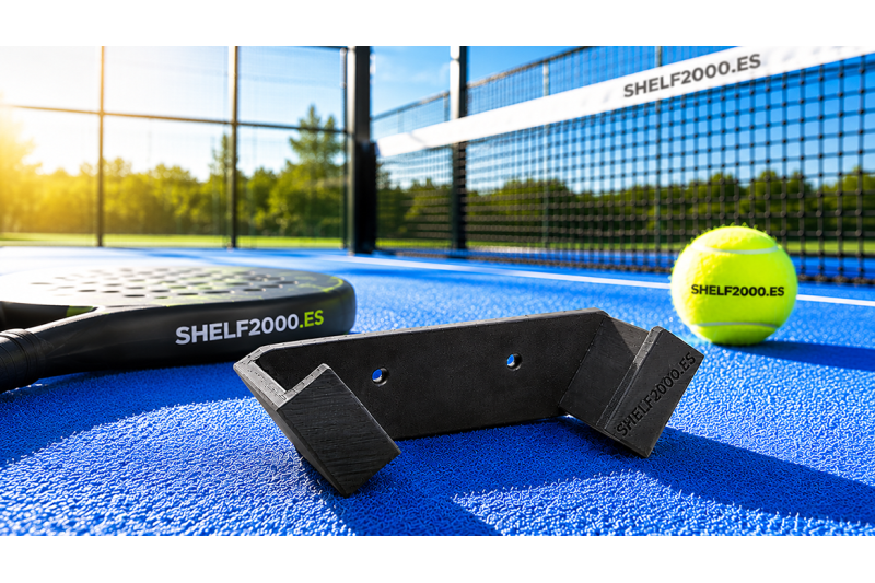 Suporte de parede em ABS para raquete de padel com proteção EVA