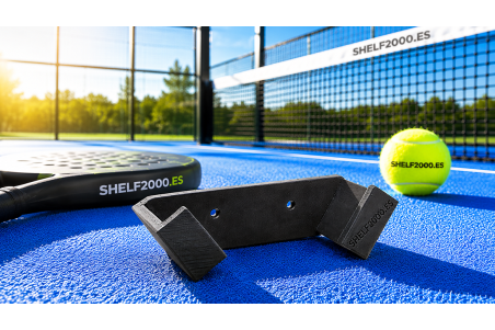 Suporte de parede em ABS para raquete de padel com proteção EVA
