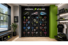 support mural raquettes padel