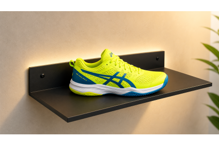 Étagère murale pour chaussures de sport fabriquée en ABS noir satiné