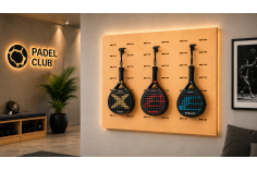 Shelf2000 padel racket hook display