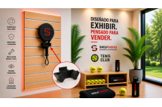 Suporte raquetes padel painel de lama V2 | Shelf2000