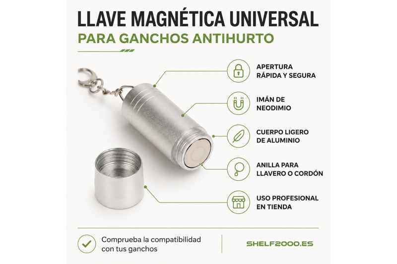 Clé Magnétique Universelle pour Crochets Antivol | Boutique
