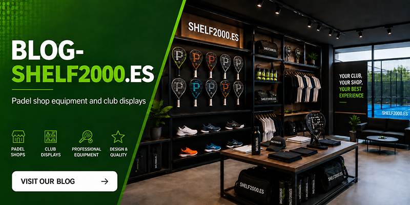Blog Shelf2000.es sur l’équipement professionnel pour magasins et clubs de padel
