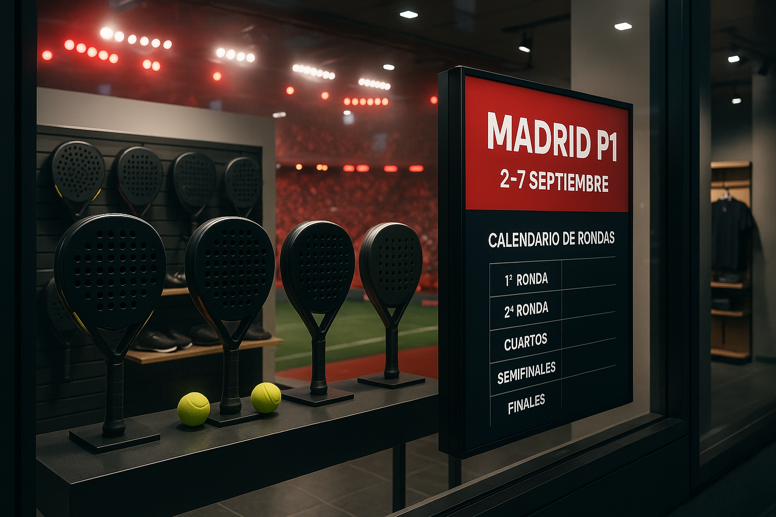 Madrid P1: 7 tácticas de tienda para vender más palas durante el torneo